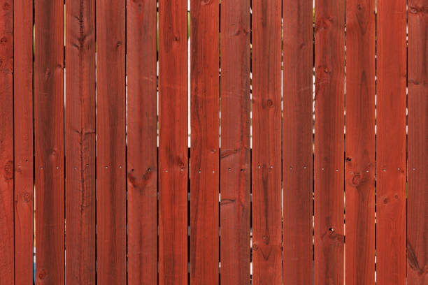 Repaired privacy fence in a Lubbock TX neighborhood